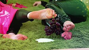 Lesbian Romantic Fuck Latex And Whipped Cream Big Boobs And Moans Foot Fetish And Shiny Clothes Arya Grander & Fetishaura