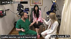 Alexandria Wu enjoys a relaxing solo session backstage