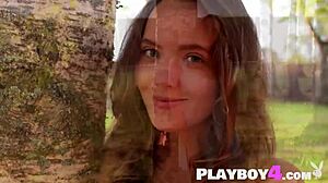 Russian Babe Katya Clover Feels Intense Passion Posing Her Natural Body Outdoors