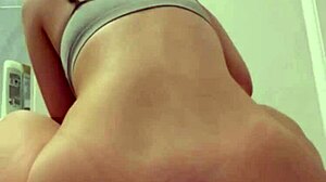 A horny British slut indulges in solo play on webcam