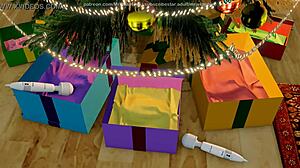 Yuri Bondage Sex Hung By Chimney With Care Christmas Theme 3D