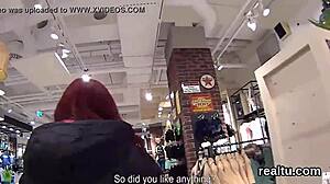 Flawless czech cutie teased in hypermarket then nailed in pov