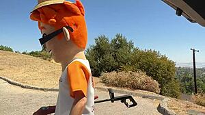 Garden of hedonistic delights sowing wild seeds with busty cami.