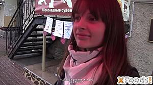 Teen model rides older man's cock during casting interview