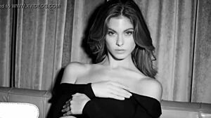 Seductive glamorous girls dance in a sexy music video