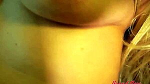 Skinny Mature Blonde Montana Rubs Wet Pussy, Sucks Cock