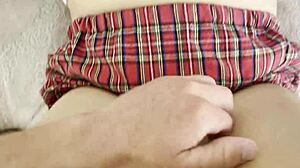 His hot load felt amazing on my panties