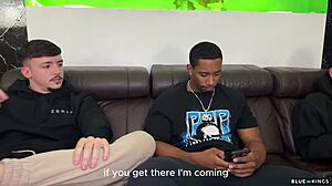 She tricks him into bringing a towel and they end up intimate with friends nearby - creampie