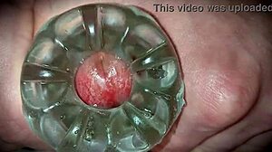 Close Up Oozing Cum After Big Cock First Time