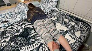 Step mom gets rubbed and fucked hard!