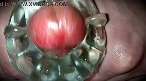 Close Up Oozing Cum After Big Cock First Time
