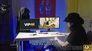 Mature4k Her Cheating Obsession in Stockings and Tattoo