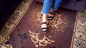 Erotic Barefoot Play by Milf for You