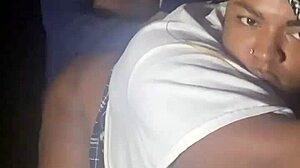 sexy bbw sucking and getting fucked in the forest