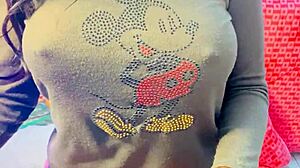 Hidden Camera Films Her Natural Tits During Masturbation