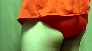 Big Anal Plug Inserted Into Cute Swimsuit Girl's Asshole