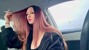 Big Tits Long Hair Artemisia Love Smoking In Car