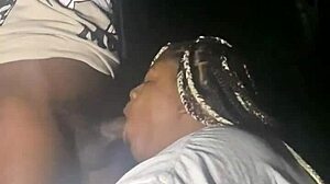 sexy bbw sucking and getting fucked in the forest