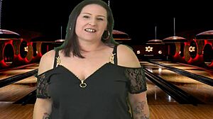 bowling with step-son nicholas in the forest