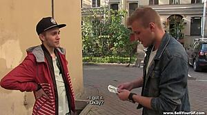 sell your gf - teen emily thorne gives pleasure for cash in hardcore blowjob and pussy licking