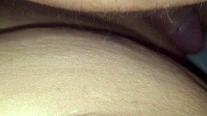 Wife gets cum inside her shaved pussy at home