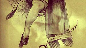 Vintage erotic drawings from antique collections