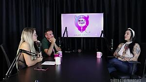 COMPILADOS DA LEXI MALLET NO BORA CAST COM BRUNA CARLOS WATCH ON SHEER RED