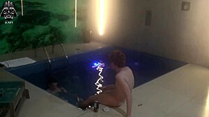 Threesome With Friends In Motel Pool! Bareback Big Cock Action And Domination Part 1!