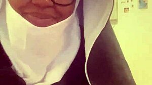 I dressed as a nun hazelnut for this Halloween celebration.