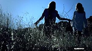 Scarlet Red & Black Eden Have Outdoor Lesbian Sex!