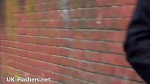 Jakki the blonde babe nude in public flashing and fingering