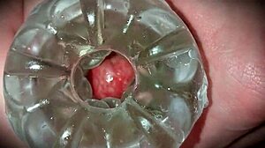 Close Up Oozing Cum After Big Cock First Time