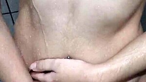 Young Girl Shows Off in Shower Preparing for Fuck