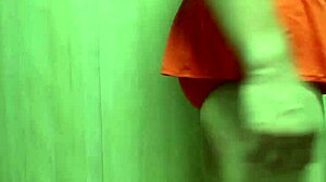 Big Anal Plug Inserted Into Cute Swimsuit Girl's Asshole