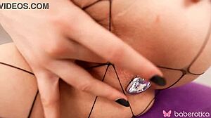 solo brunette milana rubs pussy in 4k orgasm