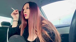 Big Tits Long Hair Artemisia Love Smoking In Car
