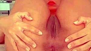 Famous cam girl in student costume solo softcore