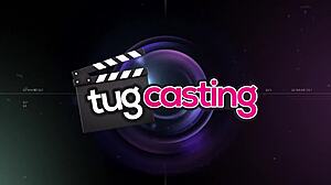 this tug casting quickie has megan marx finger fucking and jerking cock in a fast session