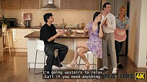 Does lynna nilsson guide her boy to lose virginity in kitchen on birthday