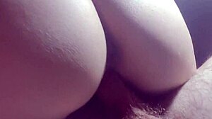 A married Korean woman, cute and pretty, likes to ride a fat cock in close up creampie.