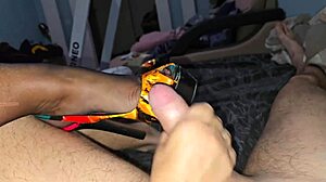 Stepmother in torn tights intriguingly seduces stepson with heels