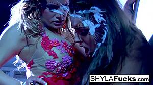 busty nikka, do you obey shyla stylez's commands in girl on girl sex?