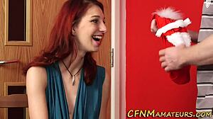 Amateur Redhead Humiliates Cock in Fetish Scene