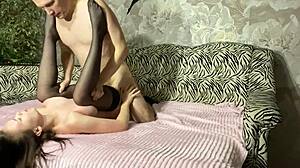 STEPSISTER TEACHES VIRGIN STEPBROTHER TO FUCK after CATCHING HIM JERKING OFF to PORN with DIRTY TALK and SUBMISSIVE SLAPS