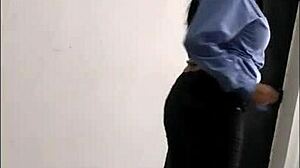 Social Worker Dances Seductively For A Raise In Homemade Fetish Roleplay