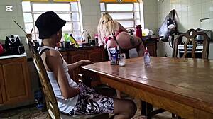 tiffany montavani teaches virgin how to dominate with intense choking and pissing scene