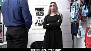 Petite Blonde Teen Delilah Day Caught Shoplifting, Fucked By Officer Under Hijab!