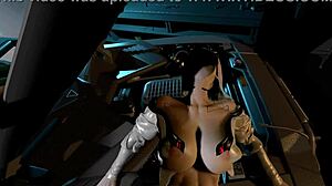 Lucy takes huge surprise cock deep in cyberpunk edgerunners hentai.