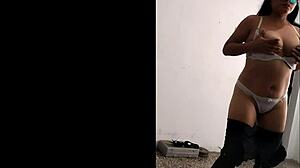 Social Worker Dances Seductively For A Raise In Homemade Fetish Roleplay