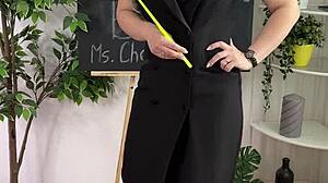 Explore sexual wellness through bdsm roleplay with mature teacher in lingerie and heels